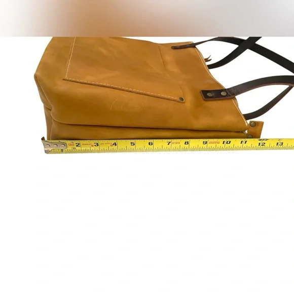 Portland Leather Goods Small Tote Bag Mango - Picture 10 of 14